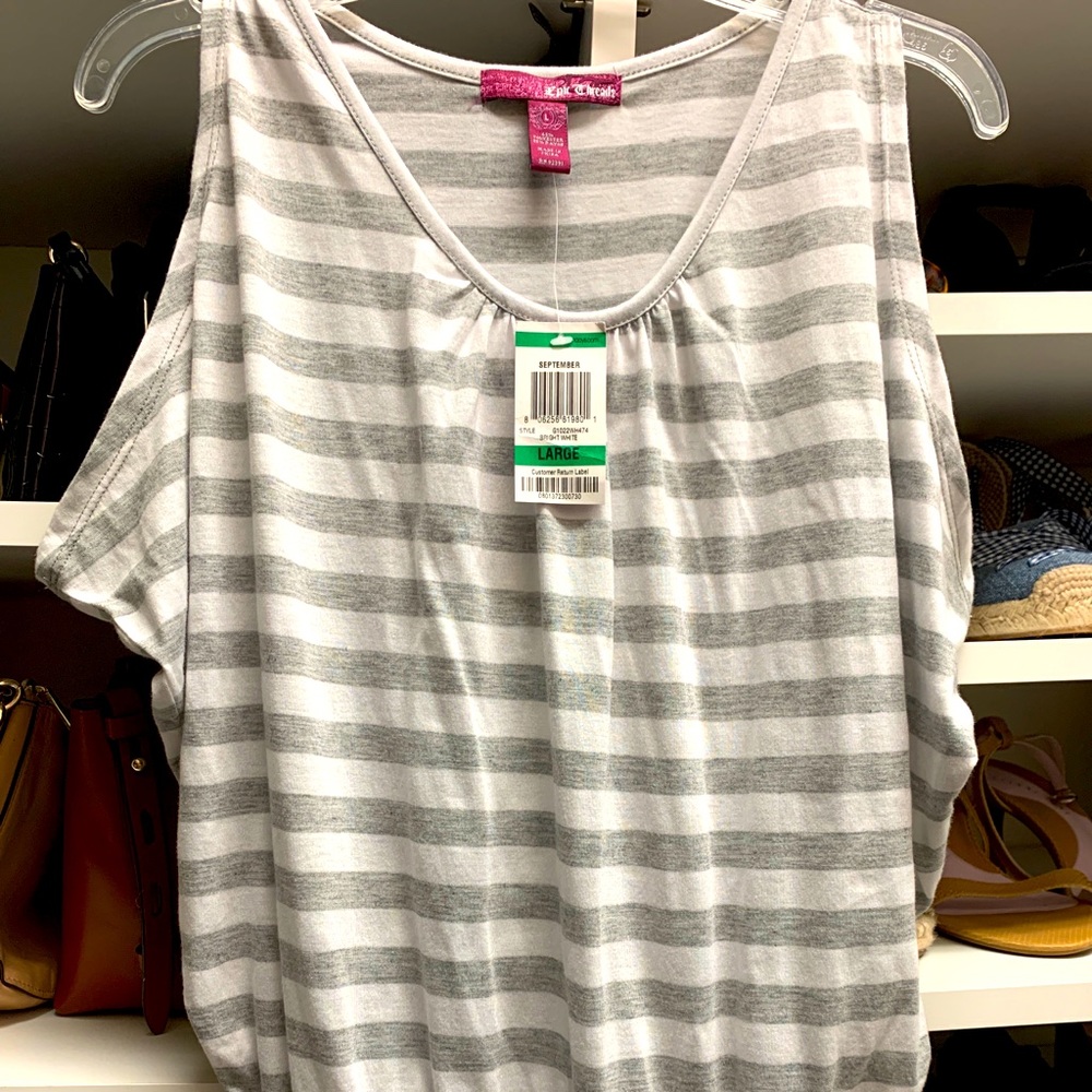 NWT Girls Epic Threads Knit Peplum Top Size Large